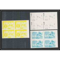 Guinée équatoriale guinea 419a N°375 Football Soccer Essai proof Non dentelé imperf orate muller. MNH **