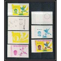 Guinée équatoriale guinea 420 N°376 Football Soccer Essai proof Non dentelé imperf orate tresor MNH **