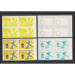 Guinée équatoriale guinea 420a N°376 Football Soccer Essai proof Non dentelé imperf orate tresor MNH **