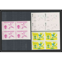 Guinée équatoriale guinea 420a N°376 Football Soccer Essai proof Non dentelé imperf orate tresor MNH **