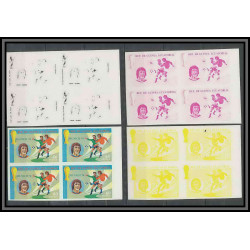 Guinée équatoriale guinea 423b N°379 Football Soccer Essai proof Non dentelé imperf orate cruyff. MNH **