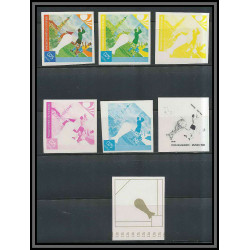 Guinée équatoriale guinea 424 N°337 Football Soccer Essai proof Non dentelé imperf orate coupe du monde HAMBURG. MNH **
