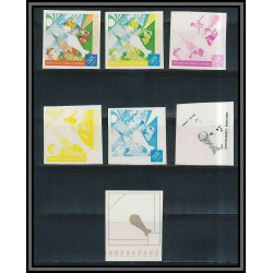 Guinée équatoriale guinea 426 N°339 Football Soccer Essai proof Non dentelé imperf orate coupe du monde HANNOVER. MNH **