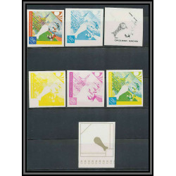 Guinée équatoriale guinea 427 N°340 Football Soccer Essai proof Non dentelé imperf orate coupe du monde DORTMUND. MNH **