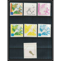 Guinée équatoriale guinea 429 N°342 Football Soccer Essai proof Non dentelé imperf orate coupe du monde BERLIN. MNH **