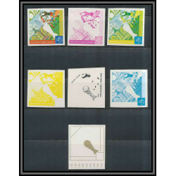 Guinée équatoriale guinea 430 N°343 Football Soccer Essai proof Non dentelé imperf orate DUSSELDORF. MNH **