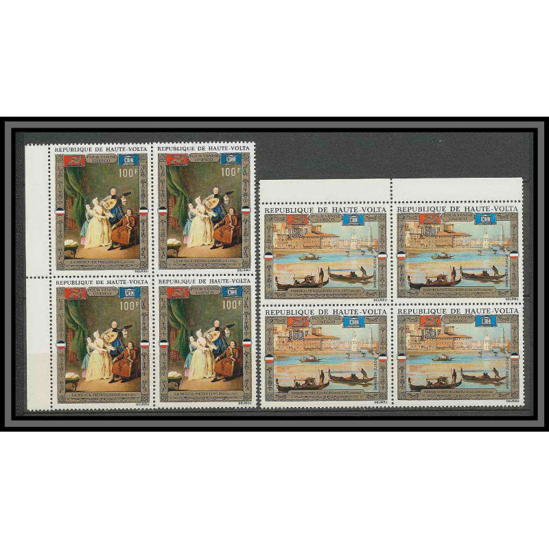 Haute-Volta 050A - Bloc 4 N° 100 / 101 UNESCO sauvegarde de venise Tableaux - peinture cote 28 euros