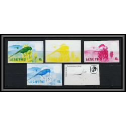 Lesotho N° 450 oiseaux (bird birds oiseau) NECTARINIA FAMOSA Essai (proof) Non dentelé imperf ** MNH