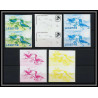 Lesotho N° 455 oiseaux (bird birds oiseau) CORACIAS CAUDATA Essai (proof) Non dentelé imperf ** MNH