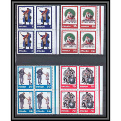 Rwanda (rwandaise) BLOC 4 N° 992 / 999 NORMAN ROCKWELL