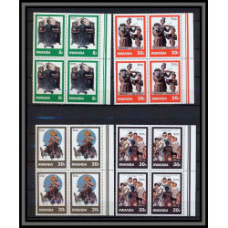 Rwanda (rwandaise) BLOC 4 N° 992 / 999 NORMAN ROCKWELL