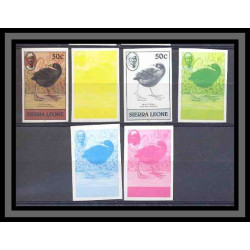 Sierra Leone BLACK CRAKE oiseaux (bird birds oiseau) Essai (proof) Non dentelé imperf ** MNH