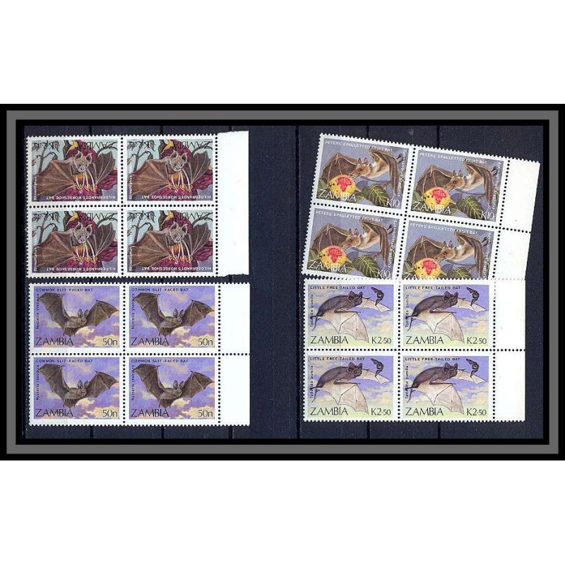 zambie (zambia) BLOC 4 N° 465 / 469 CHAUVE SOURIS (bat)