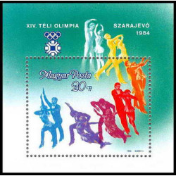 235 Hongrie (Hungary) MNH ** Bloc N° 172 jeux olympiques (olympic games) Sarajevo 84 SKATING