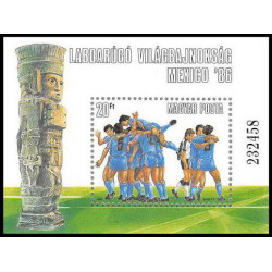 246 Hongrie (Hungary) MNH ** Bloc N° 185 Football (Soccer) MEXICO 1986 COUPE DU MONDE COTE 7.5 Euros