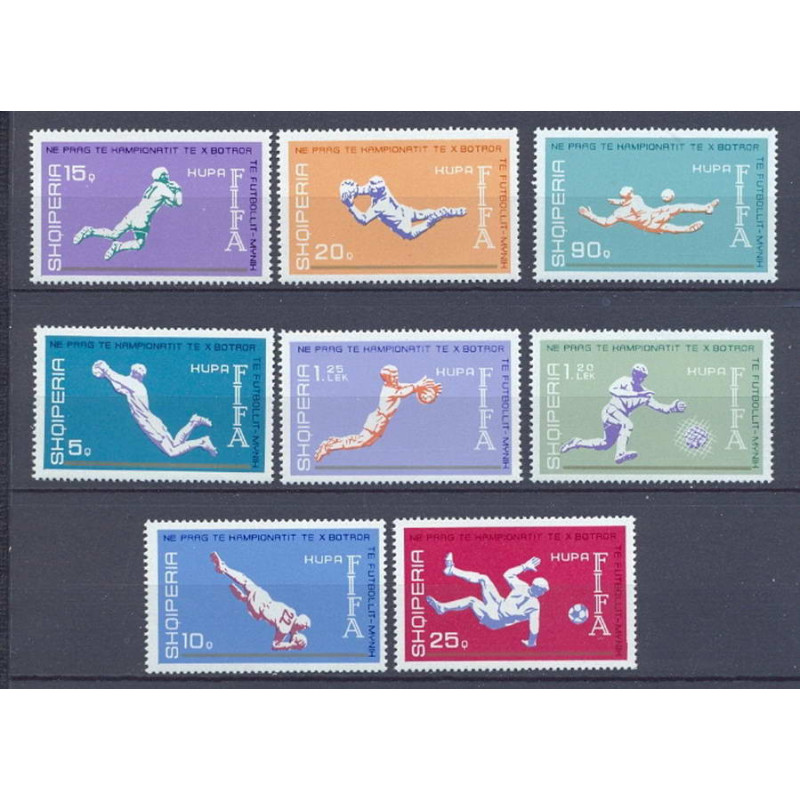 320 Albanie (Albania) MNH ** N° 1463 / 1470 COUPE DU MONDE DE Football (Soccer) 1974 MUNICH COTE 7 Euros