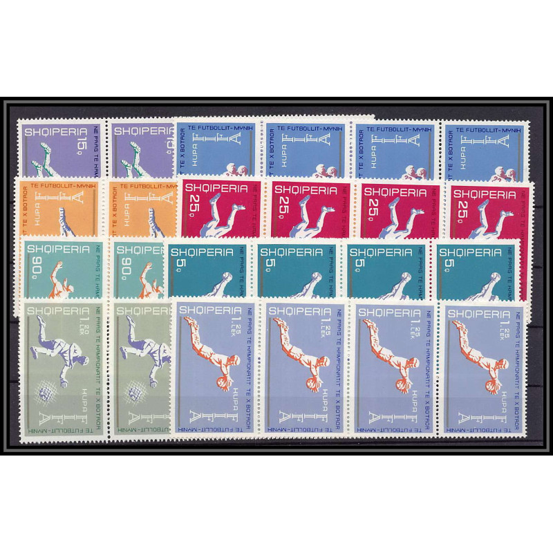 321 Albanie (Albania) MNH ** N° 1463 / 1470 COUPE DU MONDE DE Football (Soccer) 1974 MUNICH bande 4