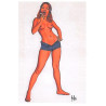17383 Carte postale érotique nus érotic postard nude see voir desciption 