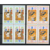 Bulgarie (Bulgaria) MNH ** 318- 3161 / 3166 sofia 88 enfant child drapeau de la paix bloc 4