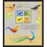 ceylan - 579 - bloc N° 1 oiseaux bird typical birds of ceylan oiseau paon peacock coq rooster