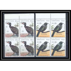 Laos 210 N° 965/70 oiseaux (bird birds oiseau)bloc 4 cote 37.2