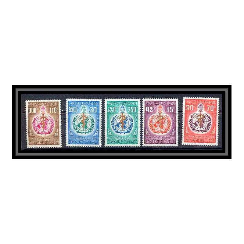 Laos 24 - N° 177/ 181 OMS cote 6.35 euros