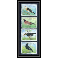 Laos 9 N° 1169/72 oiseaux (bird birds oiseau)cote 4.65 euros