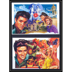 Mongolie (Mongolia) 92 - BLOC N° 221/222 Elvis Presley cote 13.5 euros