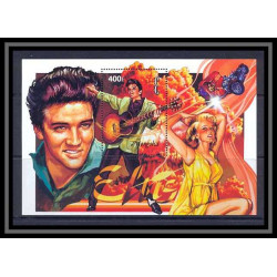 Mongolie (Mongolia) 92 - BLOC N° 221/222 Elvis Presley cote 13.5 euros