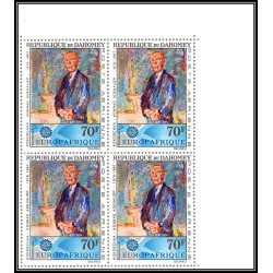 Dahomey ** MNH 20a - Bloc 4 poste aérienne y&t N° 62 ADENAUER PAR Kokoschka