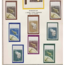 0311/ Espace (space) 701/708 ** MNH Paraguay CARPENTER 693/97 + 342/44 Non dentelé imperf 
