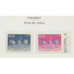 0408/ Espace (space) 1256 ** MNH Syncom Paraguay Non dentelé imperf
