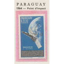 0561/ Espace (space) 2206/7 ** MNH ranger 7 Paraguay Non dentelé imperf