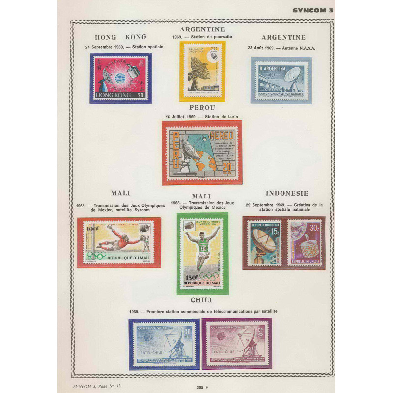 0588/ Espace (space) ** MNH Syncom 3 1 page