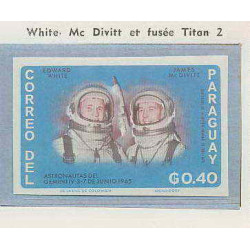 0708/ Espace (space) 2962 + ** MNH Gemini 4 Paraguay Non dentelé imperf
