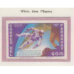 0708/ Espace (space) 2962 + ** MNH Gemini 4 Paraguay Non dentelé imperf