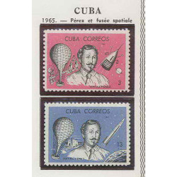 1134/ Espace (space) ** MNH Cuba perez et fusee spaciale