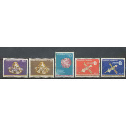 1235/ Espace (space) neuf ** MNH Paraguay SATURNE 5 Valeurs