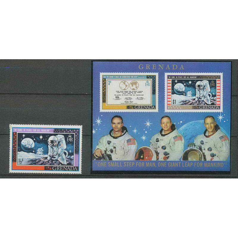 1640/ Espace (space) neuf ** MNH Grenade (grenada) N° Bloc 16 1 + Neil Armstrong