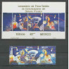2056/ Espace (space) neuf ** MNH Mexique (Mexico) 1100/1102 + Bloc 27 baudry sts 19