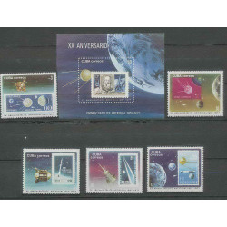 2179/ Espace (space) neuf ** MNH Cuba 1999/2004 + Bloc 49 spoutnik spoutnik 
