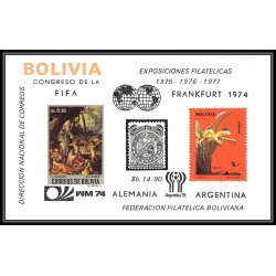 194 Football (Soccer) italia 90 neuf ** MNH - Bolivie (Bolivia) overprinted rar