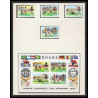 221 Football (Soccer) Allemagne 1974 munich - neuf ** MNH - Ghana Mi. 581-584 A/B KB Non dentelé imperf perfect set