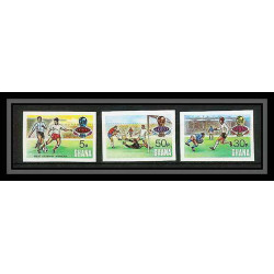 226 Football (Soccer) Allemagne 1974 munich - neuf ** MNH - Ghana overprinted 3 valeurs Non dentelé imperf