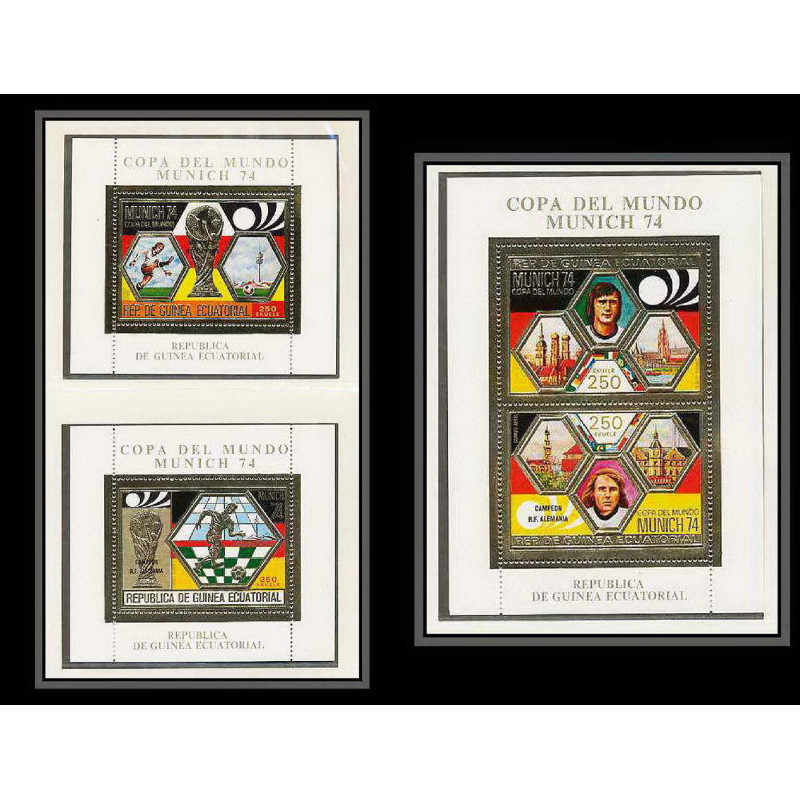239 Football (Soccer) Allemagne 1974 munich - neuf ** MNH -Guinée (guinea) (guinea) overprinted