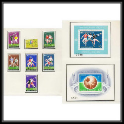 281 Football (Soccer) Allemagne 1974 munich - neuf ** MNH - Roumanie (Romania) / romana N° 3203-3208 + blocs 114/5