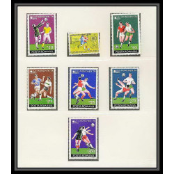 281 Football (Soccer) Allemagne 1974 munich - neuf ** MNH - Roumanie (Romania) / romana N° 3203-3208 + blocs 114/5