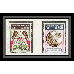 285 Football (Soccer) Allemagne 1974 munich - neuf ** MNH - congo N° 411/6 