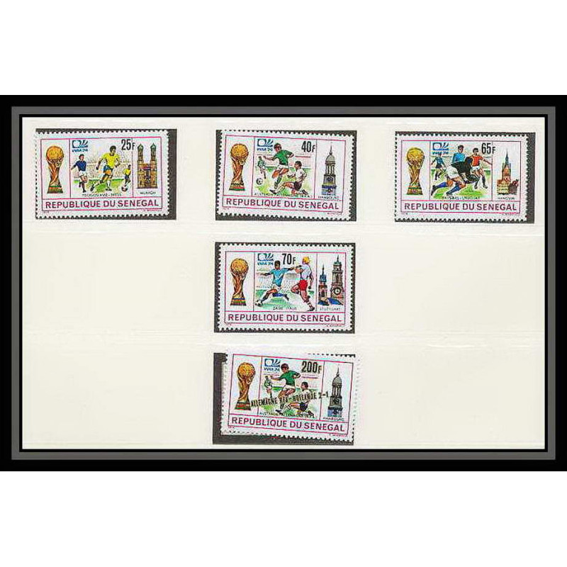 287 Football (Soccer) Allemagne 1974 munich - neuf ** MNH - Sénégal + overprint