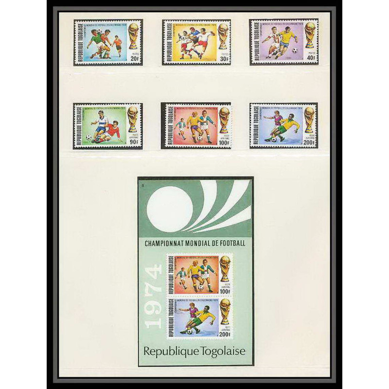 313a Football (Soccer) Allemagne 1974 munich - neuf ** MNH - TOGO N° 796/98 PA 216/8